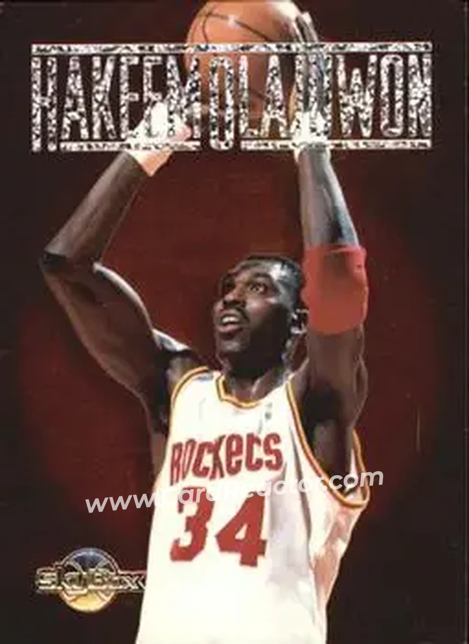 1994-95 SkyBox Premium - Center Stage #CS1 - Hakeem Olajuwon - Houston Rockets - Front