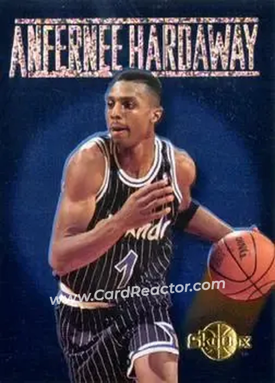 1994-95 SkyBox Premium - Center Stage #CS3 - Anfernee Hardaway - Orlando Magic - Front