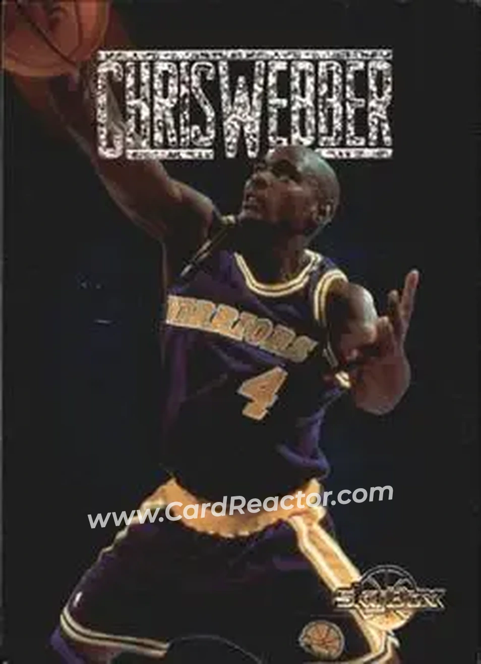 1994-95 SkyBox Premium - Center Stage #CS4 - Chris Webber - Golden State Warriors - Front 1994-95 SkyBox Premium - Center Stage #CS4 - Chris Webber - Golden State Warriors - Front
