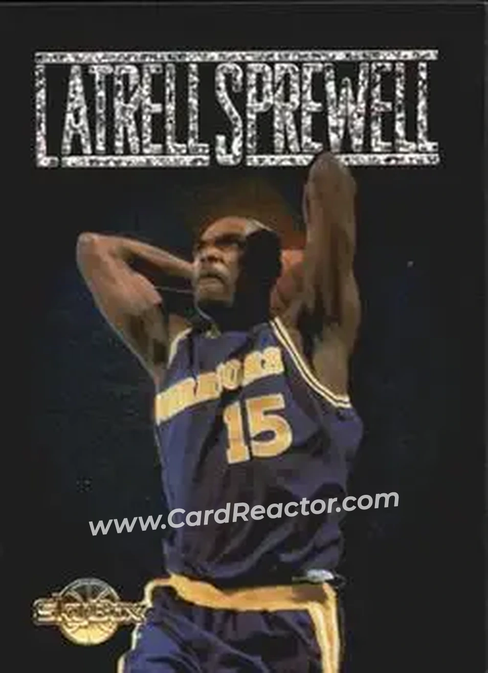 1994-95 SkyBox Premium - Center Stage #CS7 - Latrell Sprewell - Golden State Warriors - Front