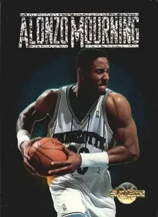1994-95 SkyBox Premium - Center Stage #CS9 - Alonzo Mourning - Charlotte Hornets