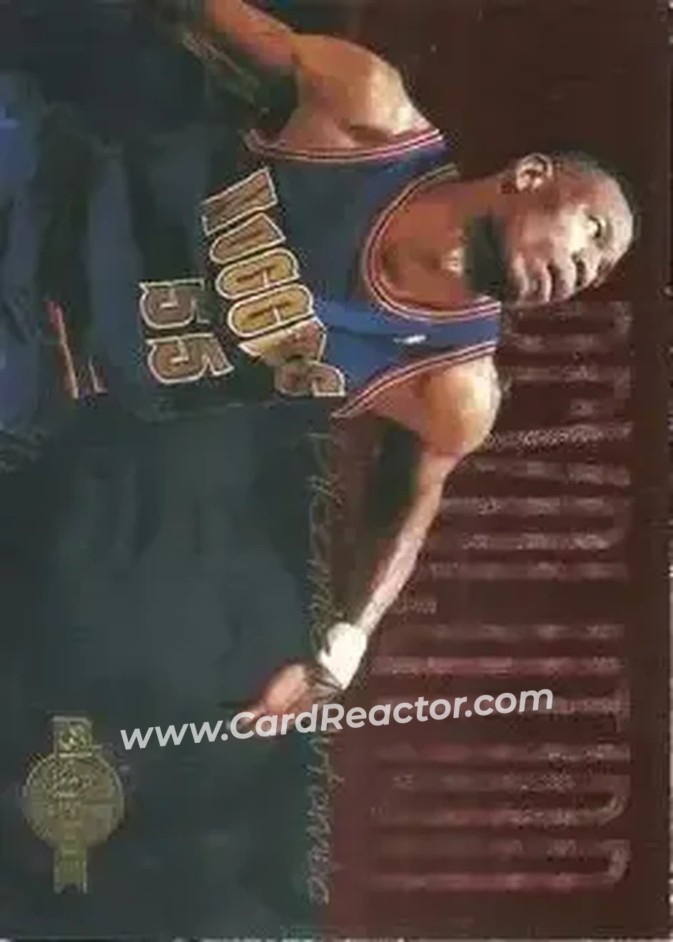 1994-95 SkyBox Premium - Revolution #R5 - Dikembe Mutombo - Denver Nuggets - Front 1994-95 SkyBox Premium - Revolution #R5 - Dikembe Mutombo - Denver Nuggets - Front