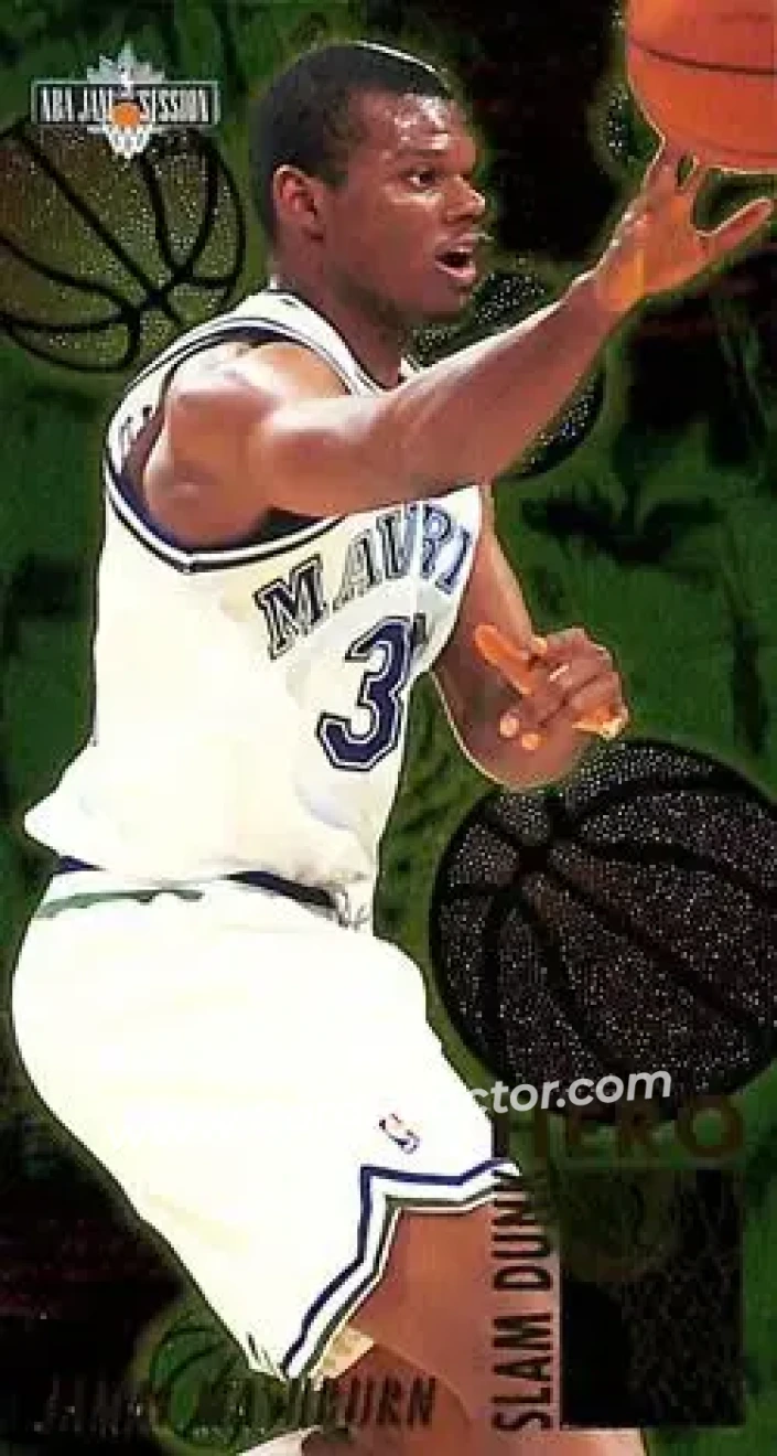 1994-95 Jam Session - Slam Dunk Heroes #4 - Jamal Mashburn - Dallas Mavericks - Front 1994-95 Jam Session - Slam Dunk Heroes #4 - Jamal Mashburn - Dallas Mavericks - Front