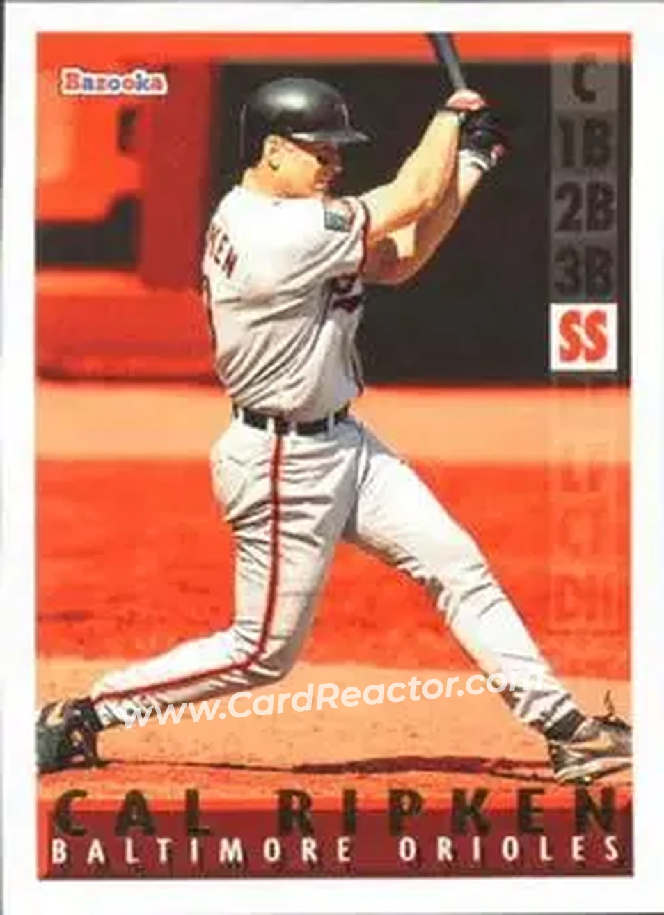 1995 Bazooka - Red Hot #RH-2 - Cal Ripken - Baltimore Orioles - Front