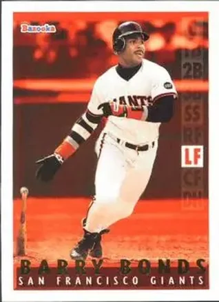 1995 Bazooka - Red Hot #RH-3 - Barry Bonds - San Francisco Giants