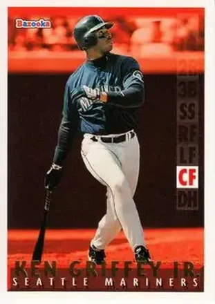 1995 Bazooka - Red Hot #RH-7 - Ken Griffey Jr. - Seattle Mariners