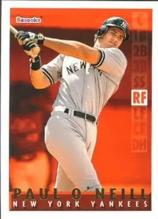 1995 Bazooka - Red Hot #RH-10 - Paul O'Neill - New York Yankees
