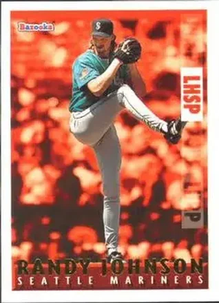 1995 Bazooka - Red Hot #RH-11 - Randy Johnson - Seattle Mariners
