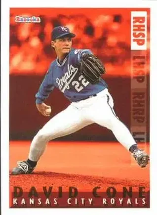 1995 Bazooka - Red Hot #RH-12 - David Cone - Kansas City Royals