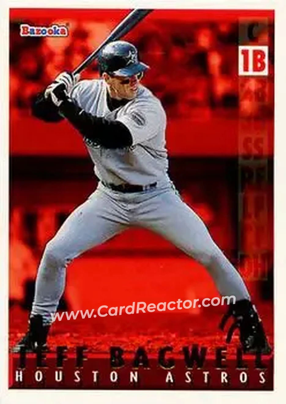 1995 Bazooka - Red Hot #RH-13 - Jeff Bagwell - Houston Astros - Front