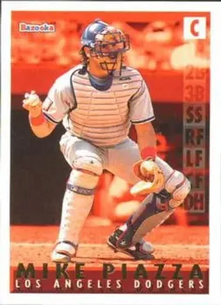 1995 Bazooka - Red Hot #RH-15 - Mike Piazza - Los Angeles Dodgers