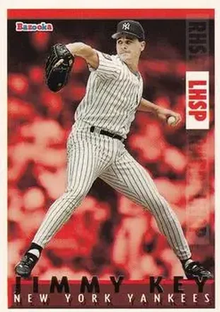 1995 Bazooka - Red Hot #RH-17 - Jimmy Key - New York Yankees