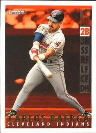 1995 Bazooka - Red Hot #RH-20 - Carlos Baerga - Cleveland Indians