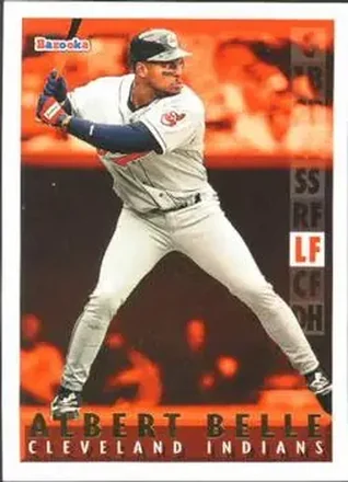 1995 Bazooka - Red Hot #RH-21 - Albert Belle - Cleveland Indians