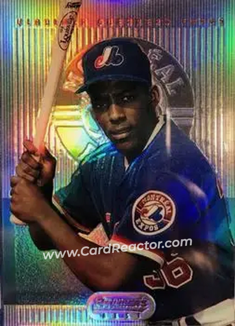 1995 Bowman's Best - Refractors #2 - Vladimir Guerrero - Montreal Expos - Front 1995 Bowman's Best - Refractors #2 - Vladimir Guerrero - Montreal Expos - Front