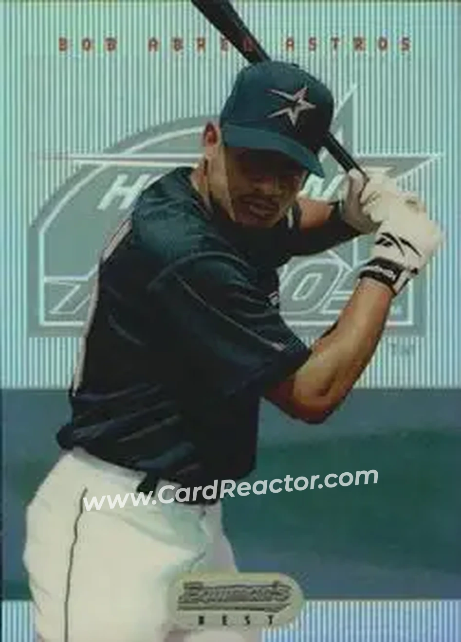 1995 Bowman's Best - Refractors #3 - Bob Abreu - Houston Astros - Front