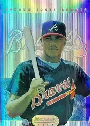 1995 Bowman's Best - Refractors #7 - Andruw Jones - Atlanta Braves