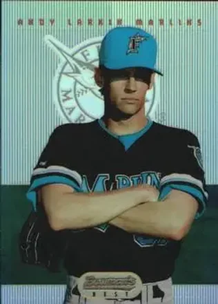 1995 Bowman's Best - Refractors #9 - Andy Larkin - Florida Marlins