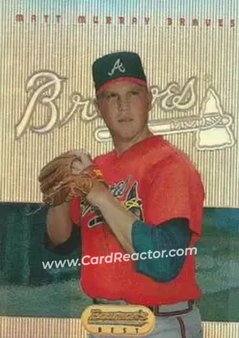 1995 Bowman's Best - Refractors #13 - Matt Murray - Atlanta Braves - Front