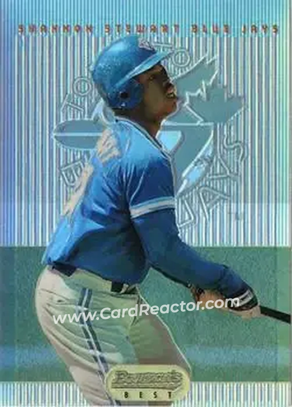 1995 Bowman's Best - Refractors #15 - Shannon Stewart - Toronto Blue Jays - Front 1995 Bowman's Best - Refractors #15 - Shannon Stewart - Toronto Blue Jays - Front