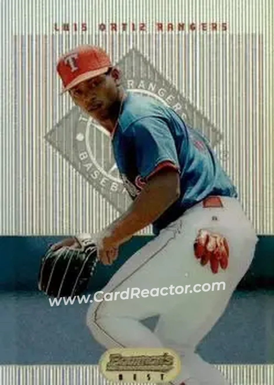 1995 Bowman's Best - Refractors #16 - Luis Ortiz - Texas Rangers - Front