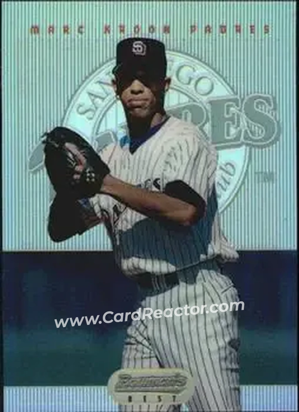 1995 Bowman's Best - Refractors #17 - Marc Kroon - San Diego Padres - Front