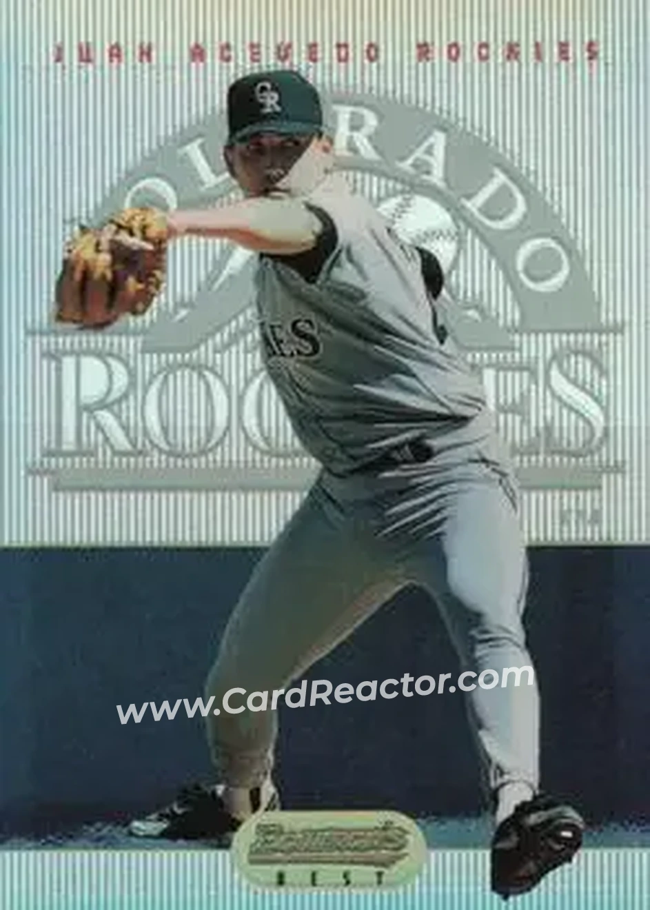 1995 Bowman's Best - Refractors #19 - Juan Acevedo - Colorado Rockies - Front