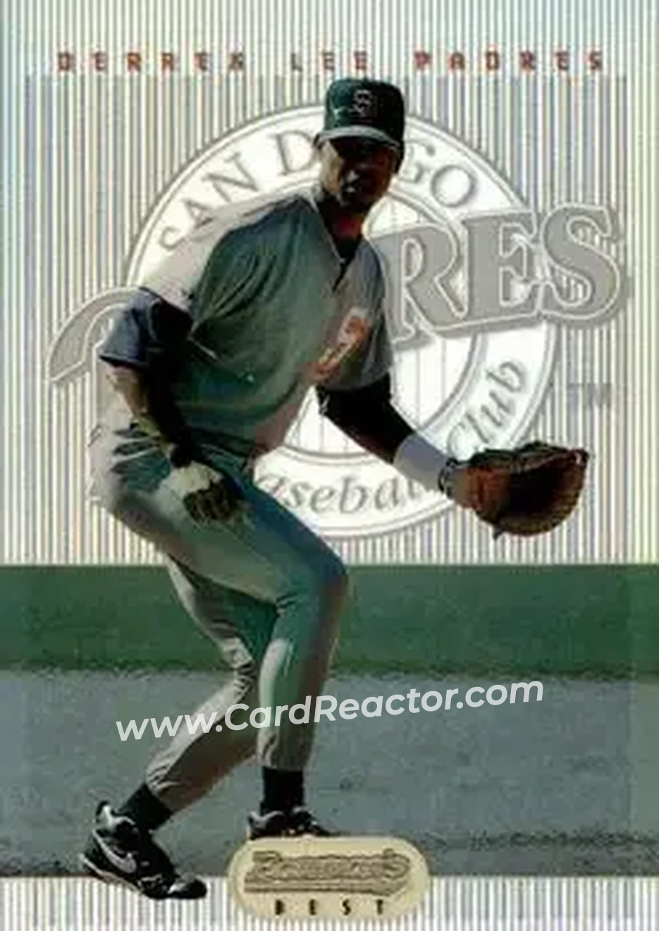 1995 Bowman's Best - Refractors #22 - Derrek Lee - San Diego Padres - Front