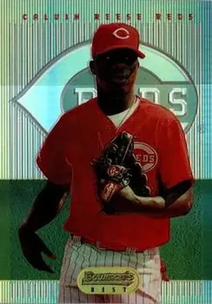 1995 Bowman's Best - Refractors #24 - Calvin Reese - Cincinnati Reds