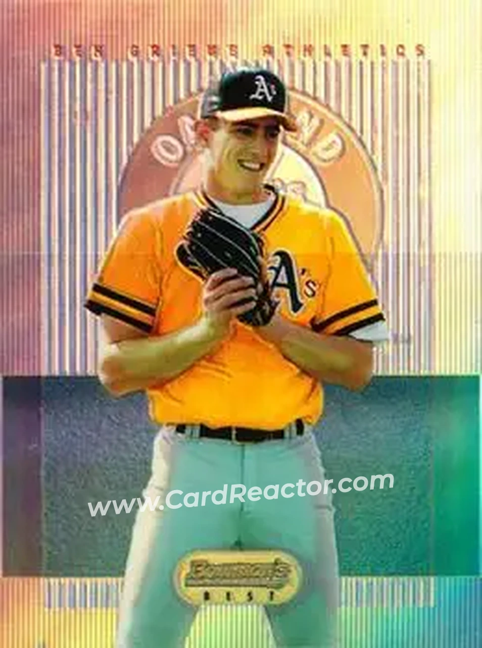 1995 Bowman's Best - Refractors #25 - Ben Grieve - Oakland Athletics - Front
