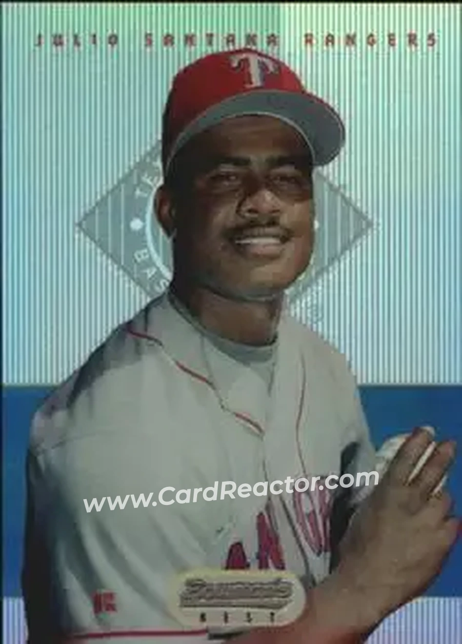 1995 Bowman's Best - Refractors #26 - Julio Santana - Texas Rangers - Front 1995 Bowman's Best - Refractors #26 - Julio Santana - Texas Rangers - Front