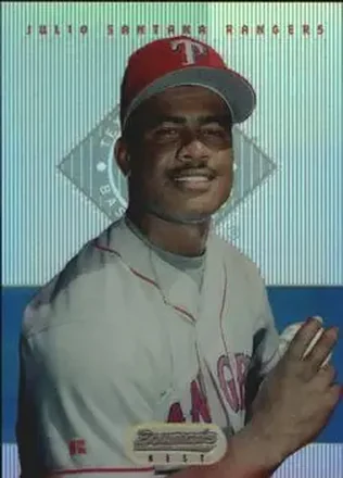 1995 Bowman's Best - Refractors #26 - Julio Santana - Texas Rangers