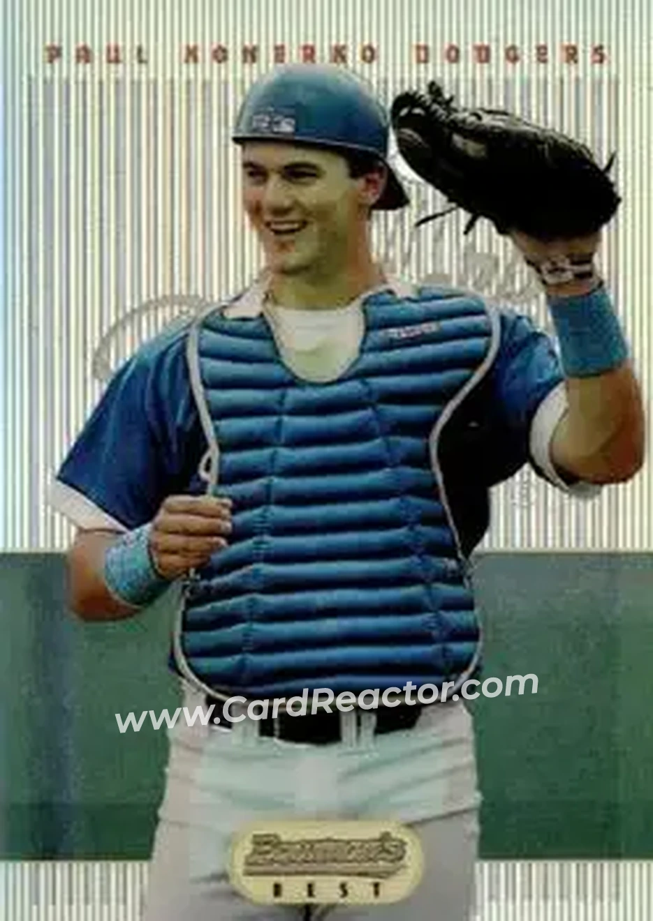 1995 Bowman's Best - Refractors #28 - Paul Konerko - Los Angeles Dodgers - Front