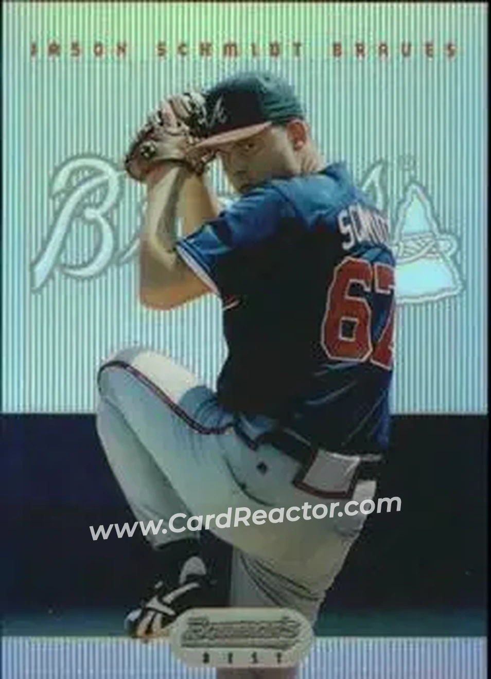 1995 Bowman's Best - Refractors #31 - Jason Schmidt - Atlanta Braves - Front