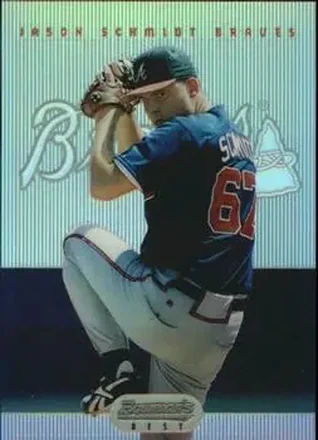 1995 Bowman's Best - Refractors #31 - Jason Schmidt - Atlanta Braves