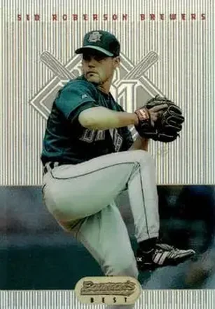 1995 Bowman's Best - Refractors #40 - Sid Roberson - Milwaukee Brewers