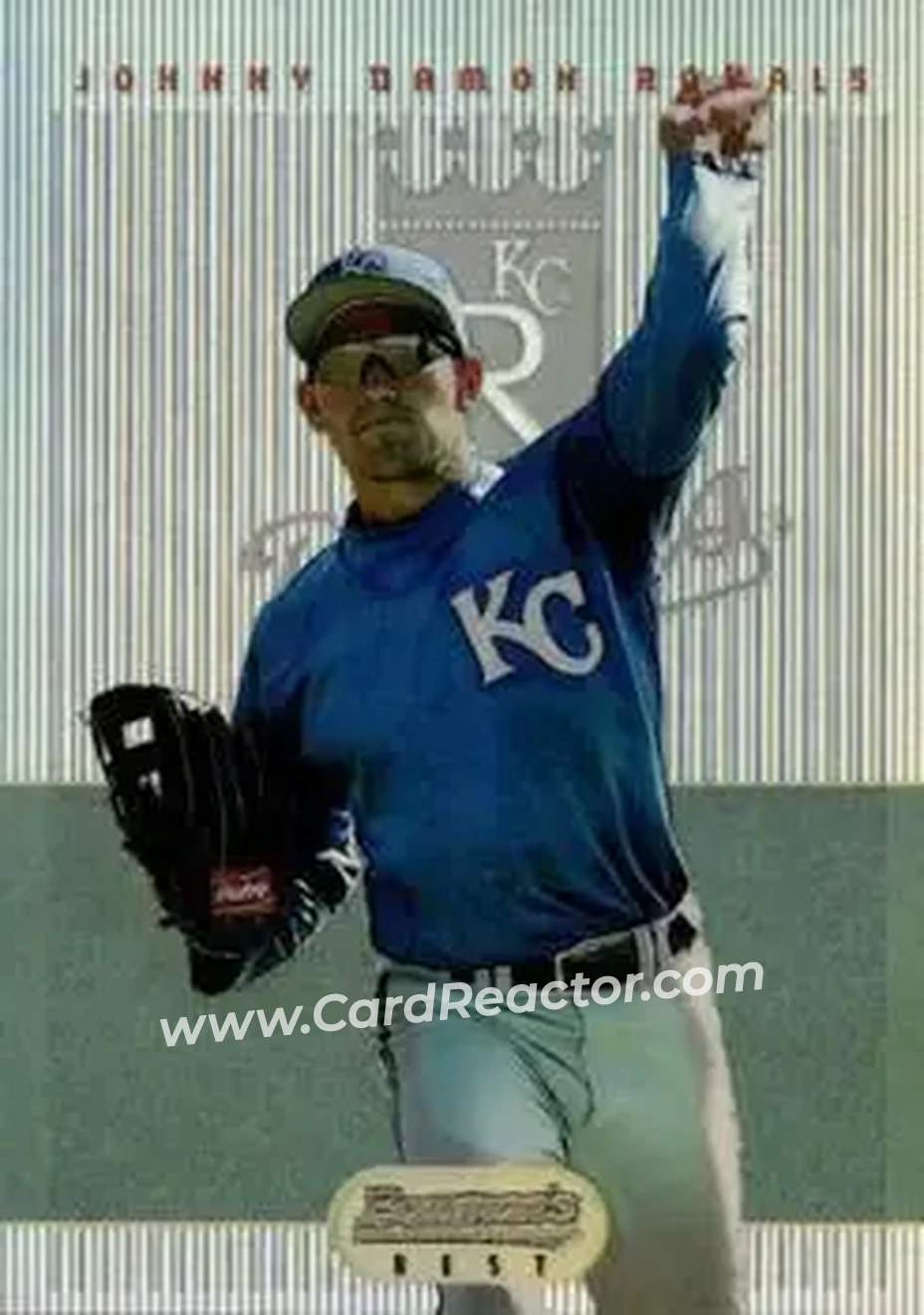 1995 Bowman's Best - Refractors #45 - Johnny Damon - Kansas City Royals - Front