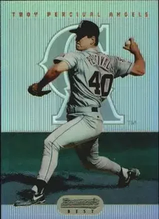 1995 Bowman's Best - Refractors #52 - Troy Percival - California Angels