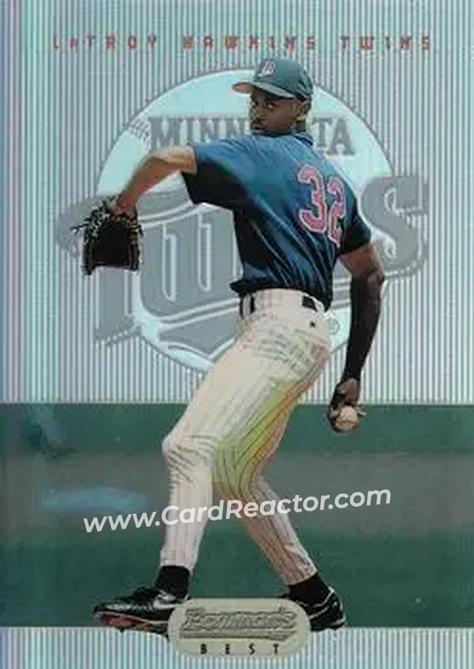 1995 Bowman's Best - Refractors #53 - LaTroy Hawkins - Minnesota Twins - Front 1995 Bowman's Best - Refractors #53 - LaTroy Hawkins - Minnesota Twins - Front