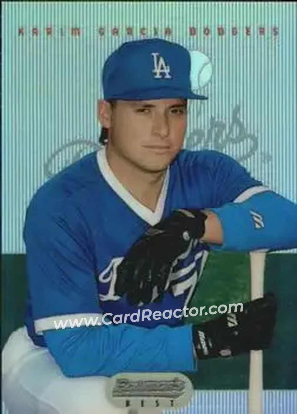 1995 Bowman's Best - Refractors #56 - Karim Garcia - Los Angeles Dodgers - Front 1995 Bowman's Best - Refractors #56 - Karim Garcia - Los Angeles Dodgers - Front