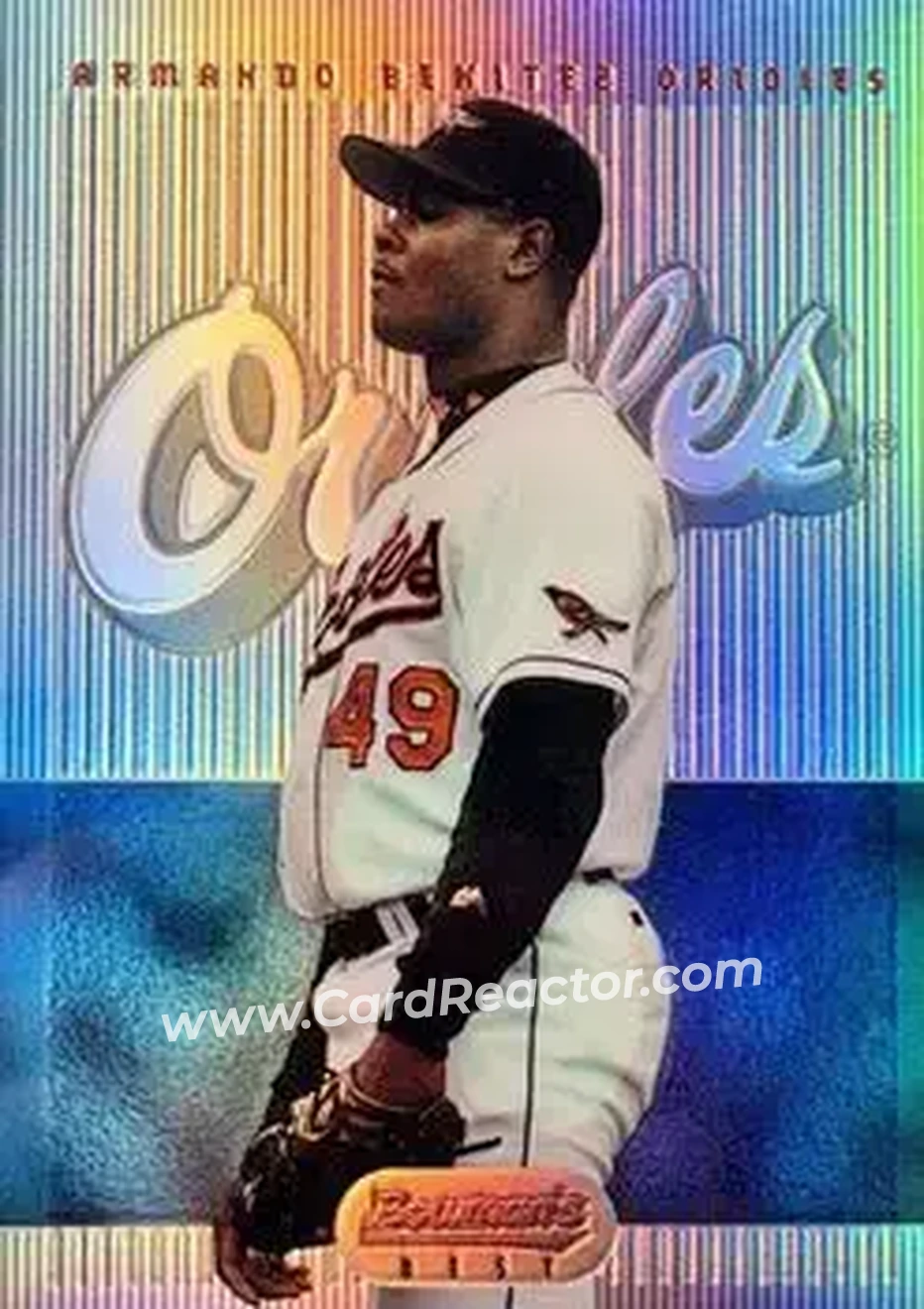 1995 Bowman's Best - Refractors #65 - Armando Benitez - Baltimore Orioles - Front