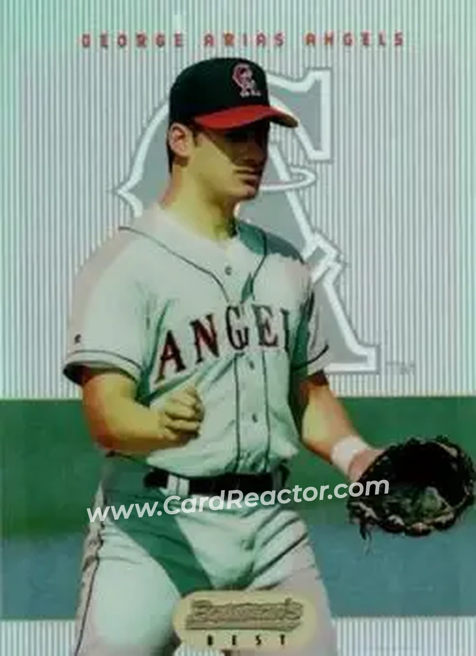 1995 Bowman's Best - Refractors #66 - George Arias - California Angels - Front