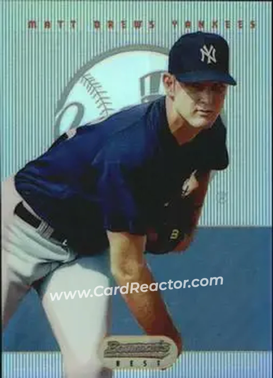 1995 Bowman's Best - Refractors #68 - Matt Drews - New York Yankees - Front