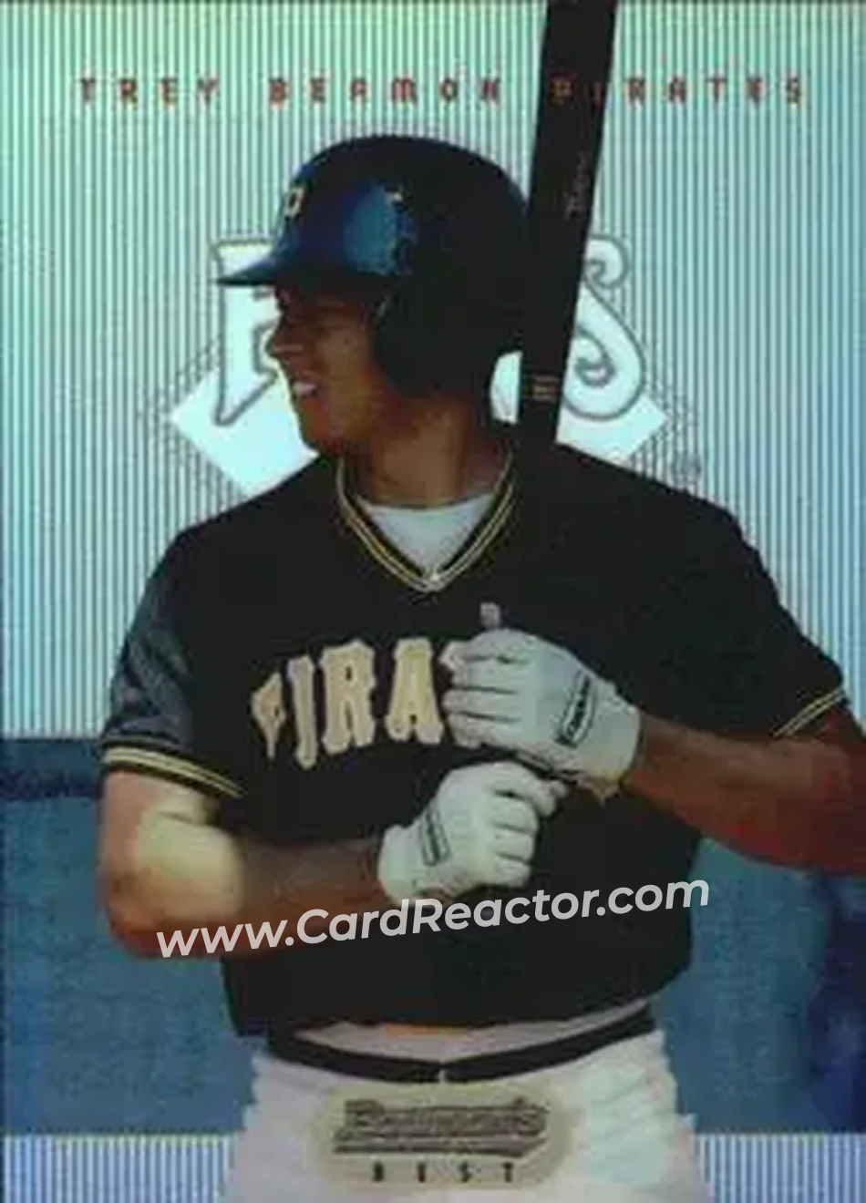 1995 Bowman's Best - Refractors #75 - Trey Beamon - Pittsburgh Pirates - Front