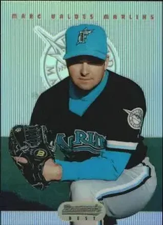 1995 Bowman's Best - Refractors #78 - Marc Valdes - Florida Marlins