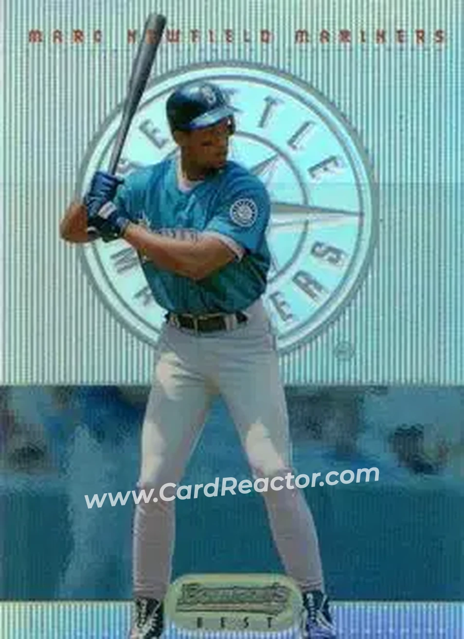 1995 Bowman's Best - Refractors #80 - Marc Newfield - Seattle Mariners - Front