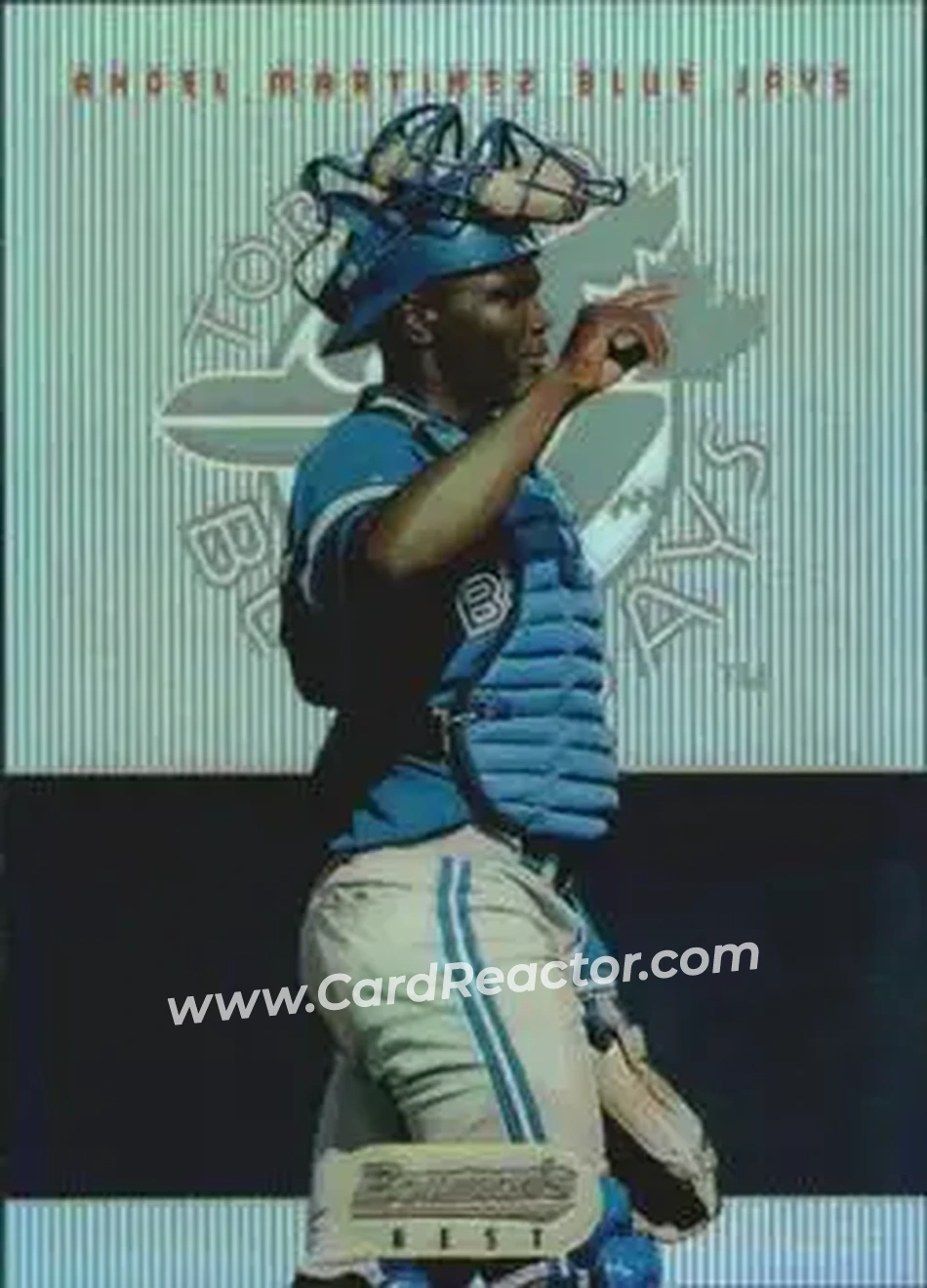 1995 Bowman's Best - Refractors #81 - Angel Martinez - Toronto Blue Jays - Front