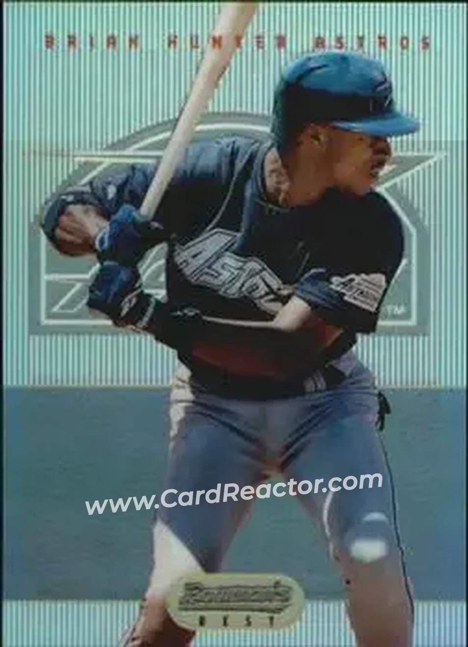 1995 Bowman's Best - Refractors #82 - Brian Hunter - Houston Astros - Front