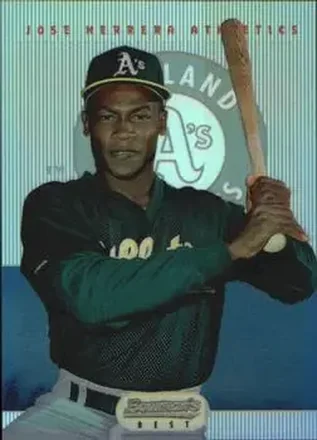 1995 Bowman's Best - Refractors #83 - Jose Herrera - Oakland Athletics
