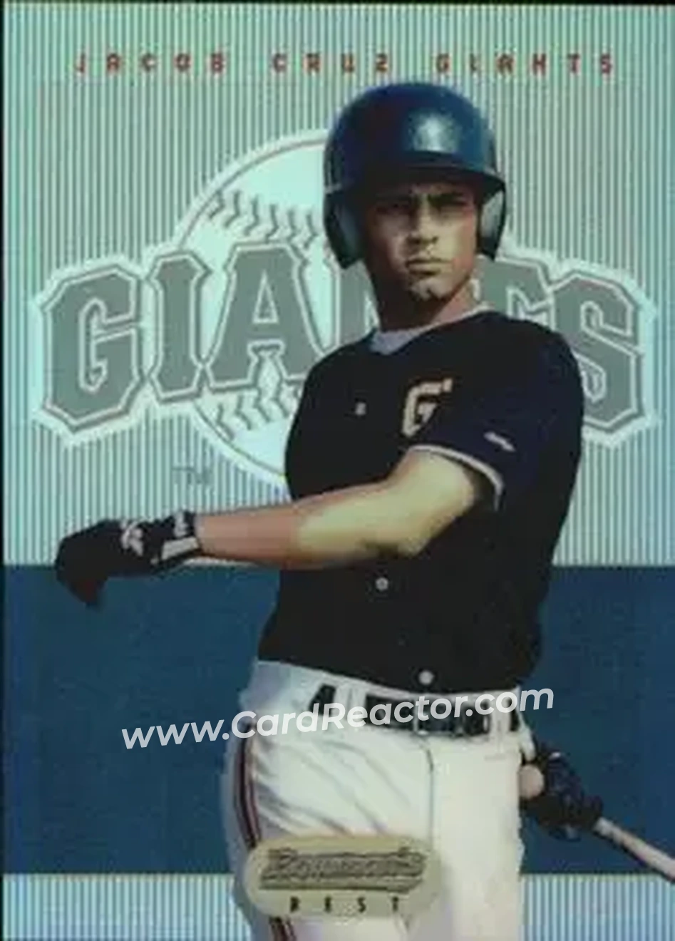 1995 Bowman's Best - Refractors #85 - Jacob Cruz - San Francisco Giants - Front